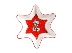 Donna Sharam Wonderland Star Dish 16cm Red Gift Boxed