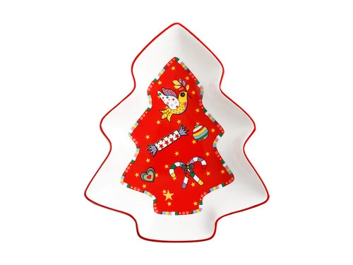 Donna Sharam Wonderland Tree Dish 16cm Red Gift Boxed 1 Donna Sharam Wonderland Tree Dish 16cm Red Gift Boxed