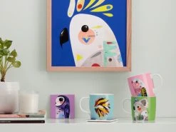 Pete Cromer Ceramic Square Tile Coaster Cockatoo 9.5cm 4 Pete Cromer Ceramic Square Tile Coaster Cockatoo 9.5cm -Maxwell & Williams store cromer3 3