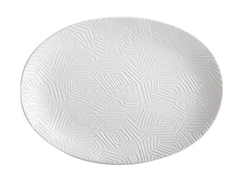 Dune Oval Platter 41x30cm White Gift Boxed 1 Dune Oval Platter 41x30cm White Gift Boxed