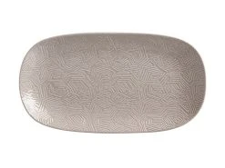 Dune Oblong Platter 33x18cm Taupe Gift Boxed