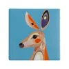 Pete Cromer Ceramic Square Tile Coaster Kangaroo 9.5cm