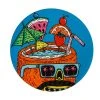 Mulga The Artist Ceramic Round Coaster 10.5cm Coconut