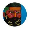 Mulga The Artist Ceramic Round Coaster 10.5cm Spanner Man