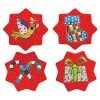 Donna Sharam Wonderland Star Shape Coaster 10.5cm Set Of 4 Red