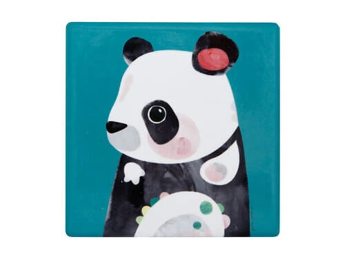 Pete Cromer Wildlife Ceramic Square Coaster 9.5cm Panda 3 Pete Cromer Wildlife Ceramic Square Coaster 9.5cm Panda - Image 3
