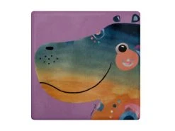Pete Cromer Wildlife Ceramic Square Coaster 9.5cm Hippo -Maxwell & Williams store du0233 2