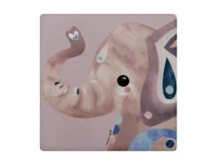 Pete Cromer Wildlife Ceramic Square Coaster 9.5cm Elephant
