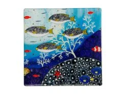 Melanie Hava Jugaig-Bana-Wabu Ceramic Square Coaster 10cm Goldman Sweetlips -Maxwell & Williams store du0254 2