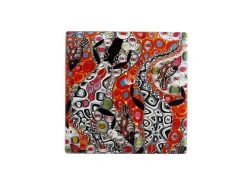 Melanie Hava Jugaig-Bana-Wabu Ceramic Square Coaster 10cm Crocodiles