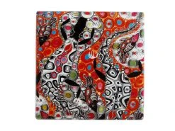 Melanie Hava Jugaig-Bana-Wabu Ceramic Square Coaster 10cm Crocodiles -Maxwell & Williams store du0255 2