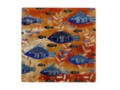 Melanie Hava Jugaig-Bana-Wabu Ceramic Square Coaster 10cm River Life 3 Melanie Hava Jugaig-Bana-Wabu Ceramic Square Coaster 10cm River Life -Maxwell & Williams store du0256 2