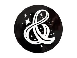 The Letterettes Ceramic Round Coaster 10.5cm & Gift Boxed""