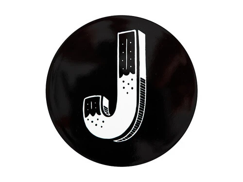 The Letterettes Ceramic Round Coaster 10.5cm J Gift Boxed"" 1 The Letterettes Ceramic Round Coaster 10.5cm J Gift Boxed""