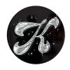 The Letterettes Ceramic Round Coaster 10.5cm K Gift Boxed""