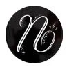 The Letterettes Ceramic Round Coaster 10.5cm N Gift Boxed""
