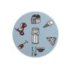 Megan McKean Cities Ceramic Round Coaster 10.5cm Rome