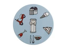 Megan McKean Cities Ceramic Round Coaster 10.5cm Rome -Maxwell & Williams store du0311 2