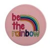 Kasey Rainbow Be Kind Ceramic Coaster 10cm Be The Rainbow