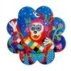 Donna Sharam Rainbow Jungle Ceramic Flower Coaster 10cm Swinging Around