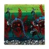 Melanie Hava Journeys Ceramic Coaster 10cm Kangaroos