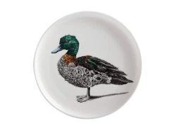 Marini Ferlazzo Birds Plate 20cm Chestnut Teal Duck