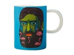 Mulga The Artist Mug 450ML Flamingo Man
