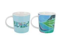 Kasey Rainbow Be Fierce Mug Set Of 2 380ML Wild Gift Boxed -Maxwell & Williams store dx1285 side