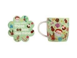 Kasey Rainbow Sparkly Season Mug 350ML & Coaster Set Light Green Gift Boxed -Maxwell & Williams store dx1300 set