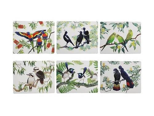 Birdsong Placemat Set Of 6 34x26.5cm Assorted 1 Birdsong Placemat Set Of 6 34x26.5cm Assorted