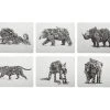 Marini Ferlazzo Animal Earth Placemat Set Of 6