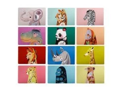 Pete Cromer Wildlife Reversible Placemat 6pc Gift Pack -Maxwell & Williams store gi0123 2