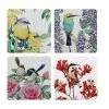 Royal Botanic Gardens - Garden Friends Cork Back Coaster 10.5cm Set Of 4 Gift Boxed