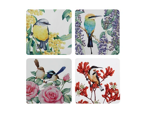 Royal Botanic Gardens - Garden Friends Cork Back Coaster 10.5cm Set Of 4 Gift Boxed 1 Royal Botanic Gardens - Garden Friends Cork Back Coaster 10.5cm Set Of 4 Gift Boxed