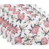 Peony Cork Back Placemat 34x26.5cm Set Of 4 Gift Boxed