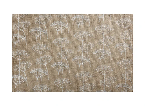 Table Accents Burlap Placemat 45x30cm White 1 Table Accents Burlap Placemat 45x30cm White