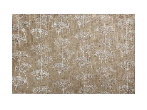 Table Accents Burlap Placemat 45x30cm White 2 Table Accents Burlap Placemat 45x30cm White - Image 2