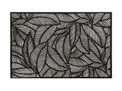 Table Accents Cut-Out Placemat 45x30cm Leaf Black