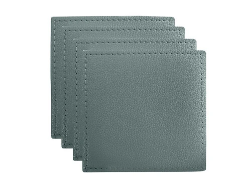 Table Accents Leather Look Cowhide Coaster 10x10cm Set Of 4 Dusk 1 Table Accents Leather Look Cowhide Coaster 10x10cm Set Of 4 Dusk