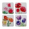 Katherine Castle Floriade Cork Back Coaster 10.5cm Set Of 4 Assorted Gift Boxed