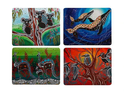 Melanie Hava Journeys Cork Back Placemat 34x26.5cm Set Of 4 Assorted Gift Boxed 1 Melanie Hava Journeys Cork Back Placemat 34x26.5cm Set Of 4 Assorted Gift Boxed