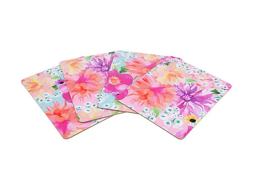 Teas & C's Dahlia Daze Cork Back Placemat Set Of 4 34x26.5cm Assorted Gift Boxed 2 Teas & C's Dahlia Daze Cork Back Placemat Set Of 4 34x26.5cm Assorted Gift Boxed - Image 2