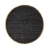 Table Accents Placemat 38cm Round Black Natural