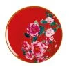Teas & C's Silk Road Coupe Plate 19.5cm Cherry Red Gift Boxed