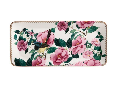 Teas & C's Silk Road Rectangle Platter 33x15.5cm White Gift Boxed 1 Teas & C's Silk Road Rectangle Platter 33x15.5cm White Gift Boxed