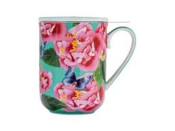 Gabby Malpas Posey Mug With Infuser 340ML Camellia Dreams Gift Boxed -Maxwell & Williams store hv0322 a1