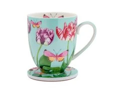 Gabby Malpas Posey Mug & Coaster Set Tulip Love Gift Boxed