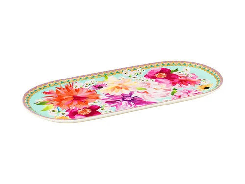 Teas & C's Dahlia Daze Platter 25x12cm Sky Gift Boxed 2 Teas & C's Dahlia Daze Platter 25x12cm Sky Gift Boxed - Image 2