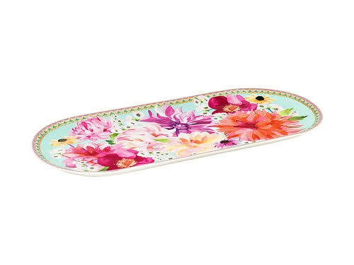 Teas & C's Dahlia Daze Platter 33x15cm Sky Gift Boxed 2 Teas & C's Dahlia Daze Platter 33x15cm Sky Gift Boxed - Image 2