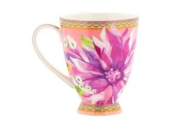 Teas & C's Dahlia Daze Footed Mug 300ML Pink Gift Boxed 5 Teas & C's Dahlia Daze Footed Mug 300ML Pink Gift Boxed -Maxwell & Williams store hv0359 side